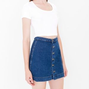 American Apparel A-Line Denim Skirt